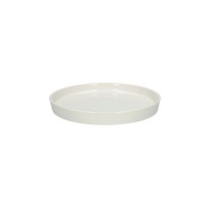 Bloempotschotel, aardewerk, wit, Ø 17,5 cm