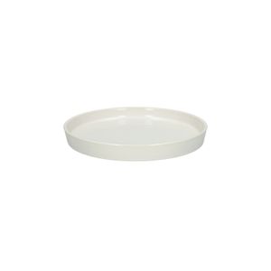 Plant pot saucer, earthenware, white, ⌀ 17.5 cm