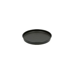 Bloempotschotel, porselein, mat zwart, Ø 17,5 cm