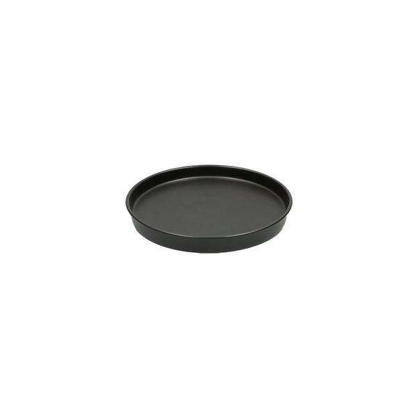 Bloempotschotel, porselein, mat zwart, Ø 17,5 cm