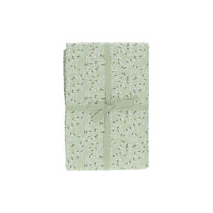 Nappe, coton bio, vert à motif de grains, 140 x 180 cm