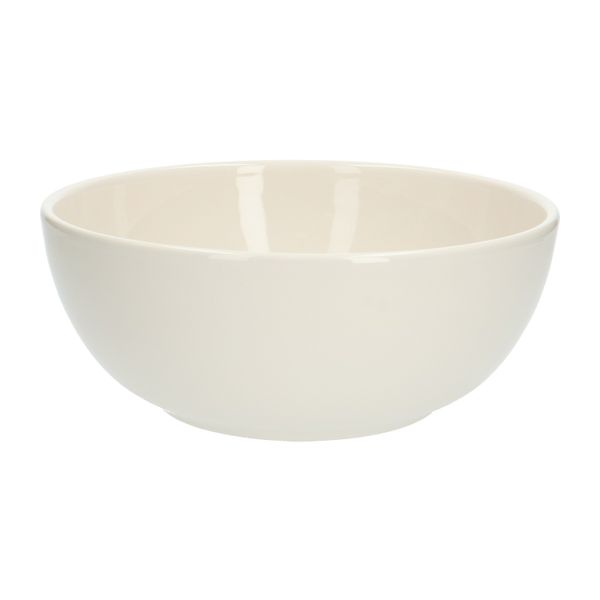Plat/Saladier 'Offwhite' en faïence, Ø 22 cm