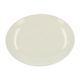 Plat de service ovale 'Offwhite' en faïence