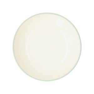 Bord diep, aardewerk, groene rand, Ø 23 cm
