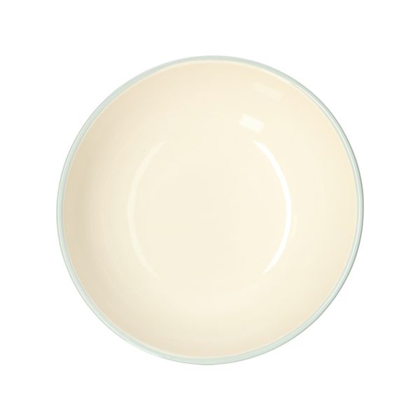 Plat de service, grès, bord vert, Ø 25 cm