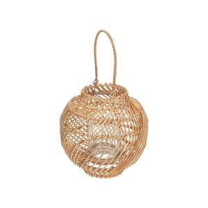 Candle lantern, twisted rattan, small