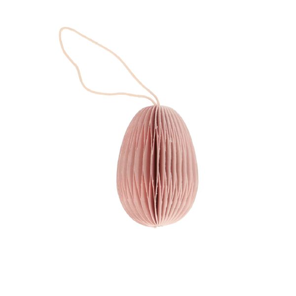 Paasdecoratie ei, papier, roze