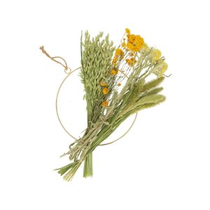 Droogbloemen, brievenbuspakket, geel