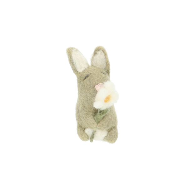 Décoration de Pâques lapin, feutrine, vert