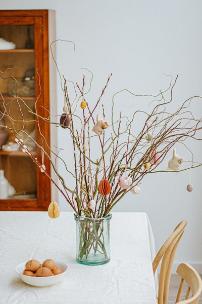 Décoration de Pâques lapin, feutrine, vert