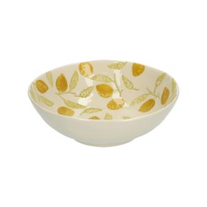 Deep plate, ceramic, lemons, Ø 23 cm