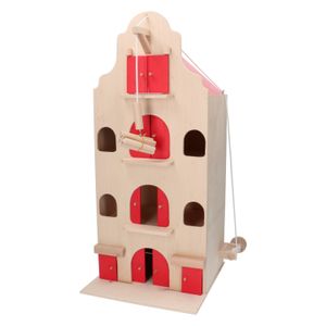 Grachtenpakhuis, 4 verdiepingen, hout, 3+
