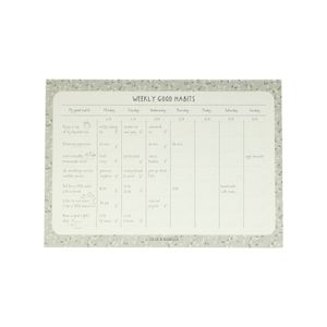 Good habits week planner, A4