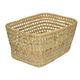 Rectangular basket, raffia, large