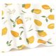 Chemin de table, coton bio, citrons