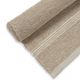 Läufer, recycelte Baumwolle, beige gestreift, lang