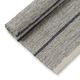 Tapis, coton recyclé, à rayures grises, chiné, 60 x 90 cm