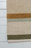 Rug, recycled cotton, mixed shades of beige stripe, large