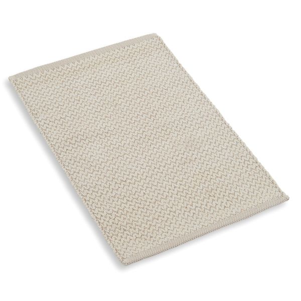 Rug, recycled cotton, white, small, 60 x 90 cm