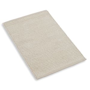 Rug, recycled cotton, white, small