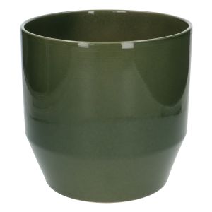Pot de fleurs, céramique, vert foncé, Ø 23 cm