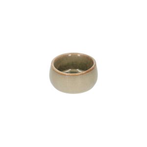Tea light holder, porcelain, sand