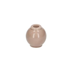 Bougeoir boule, porcelaine, beige