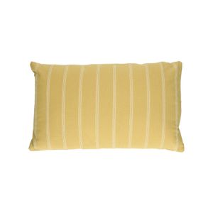 Kissen, Bio-Baumwolle, Streifen, gelb, 30 x 50 cm