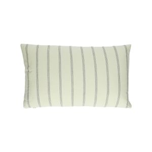 Cushion, organic cotton, stripes, green, 30 x 50 cm
