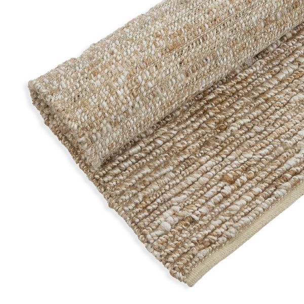 Tapis boules, jute, 170 x 240 cm