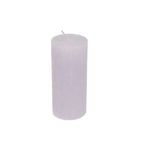 Block candle, lavender, 7 x 15 cm