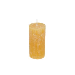 Block candle, yellow, 6 x 12 cm