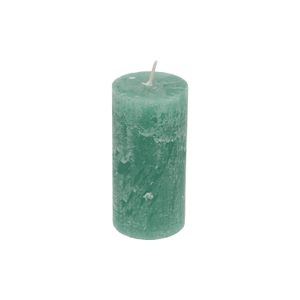 Bougie bloc, vert d'eau, 6 x 12 cm
