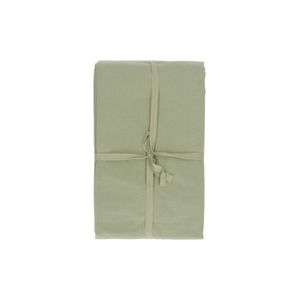 Tablecloth, organic cotton, sage green blend, 140 x 180 cm