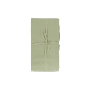Tablecloth, organic cotton, sage green blend, 145 x 300 cm