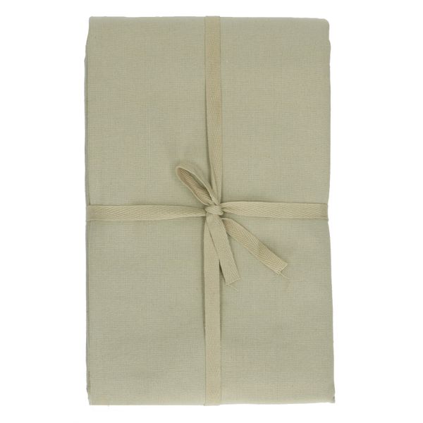 Tafelkleed, GOTS bio-katoen, saliegroen, 145 x 300 cm