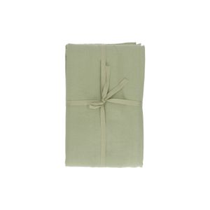Tablecloth, organic cotton, sage green blend, 145 x 250 cm