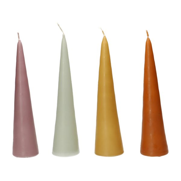 Kaars, kegelvorm, paars, klein
