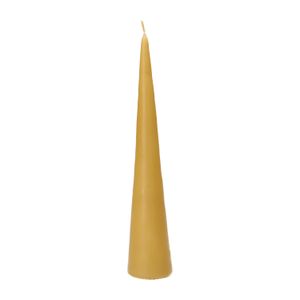 Kaars, kegelvorm, geel, middel