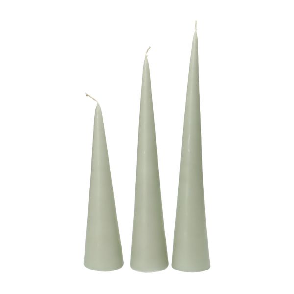 Kaars, kegelvorm, groen, middel