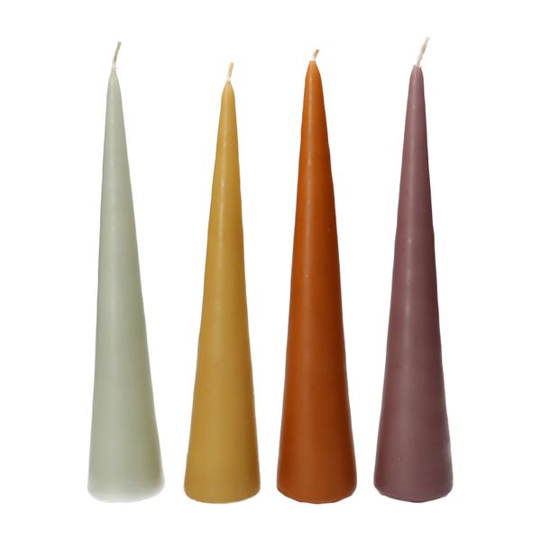Kaars, kegelvorm, groen, middel
