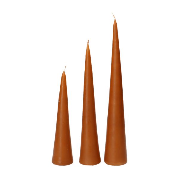 Kaars, kegelvorm, gember, middel