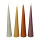 Bougie, forme conique, violet, moyen