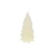 Bougie, sapin, blanc, moyen