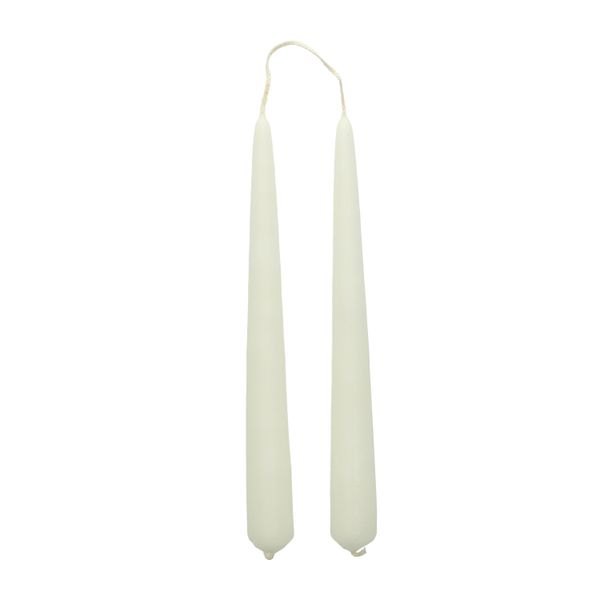 Dinerkaars, wit, 20 cm, set van 2