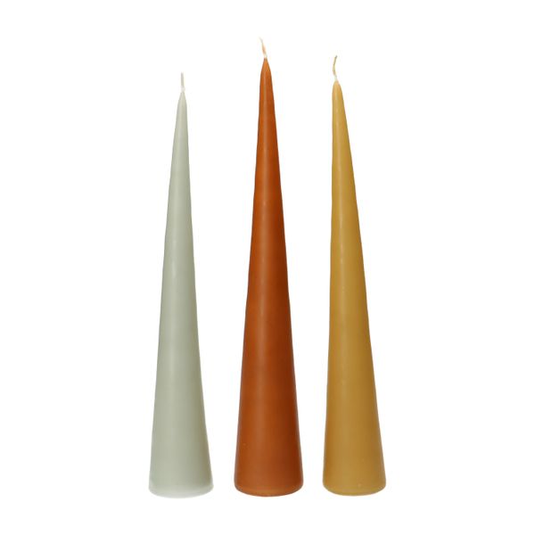 Bougie, forme conique, gingembre, grand