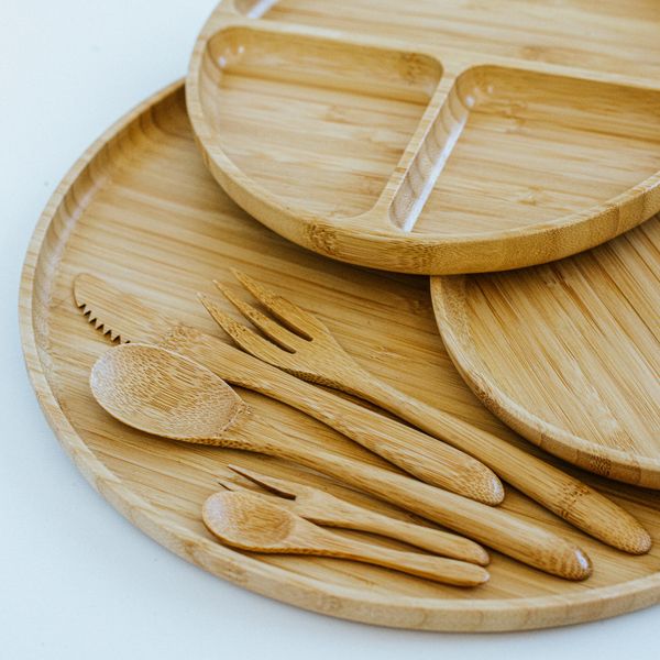 Fourchette pique-nique, bambou