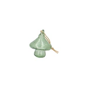 Suspension de Noël, verre, champignon, vert
