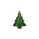 Hanger kerstboom, glas, groen