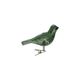 Oiseau à clip de fixation, verre, vert